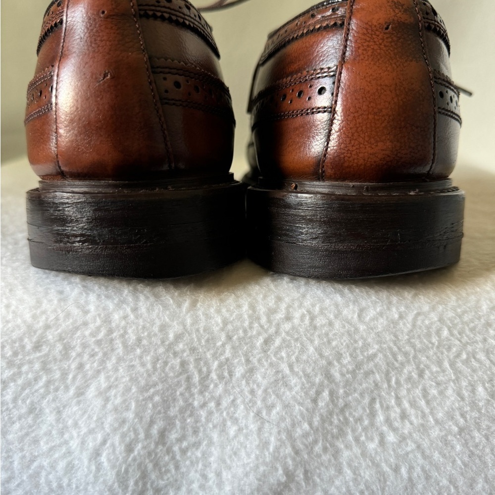 Men’s Brown Leather Vintage Oxford Shoes. - Picture 12 of 16
